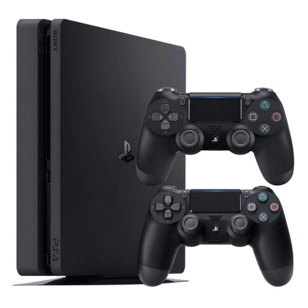 کنسول بازی سونی مدل Playstation 4 Slim ریجن 3 سری CUH-2218B ظرفیت 1 ترابایت به همراه کارت نصب 20 عدد بازی