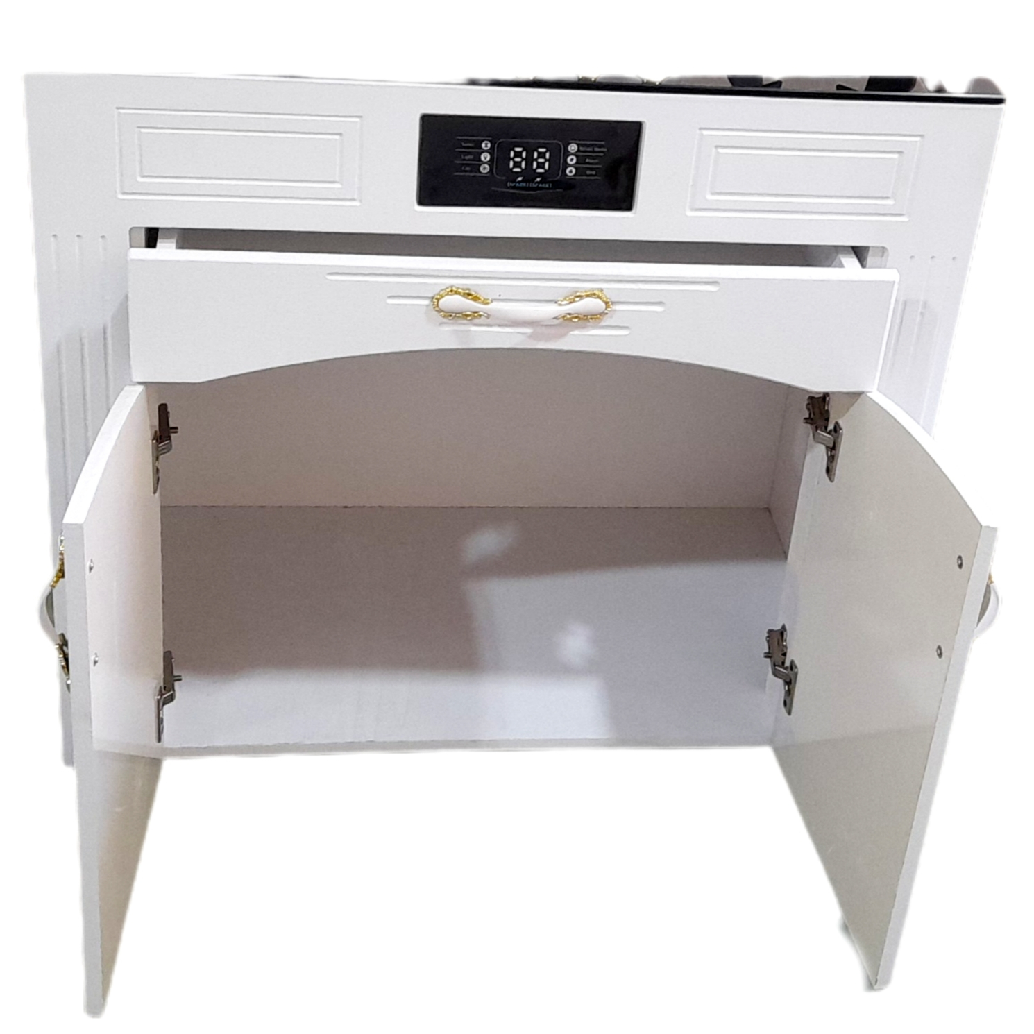 اجاق گاز هاکان مدل روشیشه فندک دار دو درب جا قاشوقی