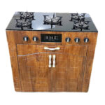 اجاق گاز 5 شعله هاکان مدل رو شیشه فندک دار دو درب