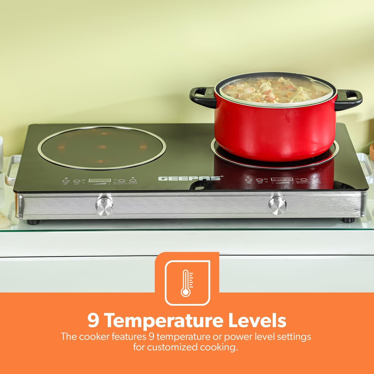 اجاق گاز 2 شعله جی پاس مدل GIC6131S