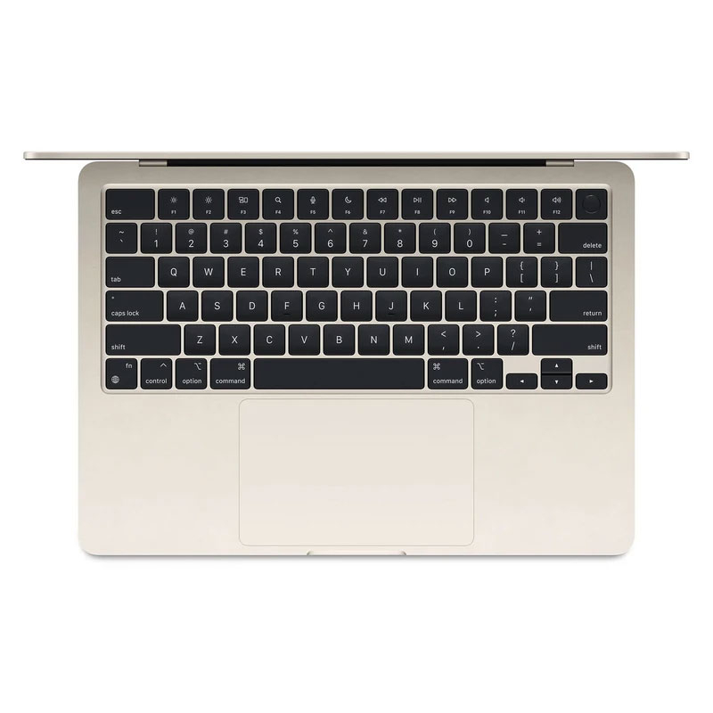 لپ تاپ 13.6 اینچی اپل مدل MacBook Air MW0Y3 2025 LLA-M4-16GB RAM-256GB SSD